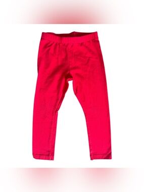 Jumping Beans 4T girls red cotton pull on leggings